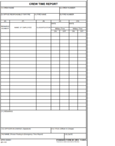 Std 261 Form.pdf SF 261 Form – Crew Time Report | SF Forms