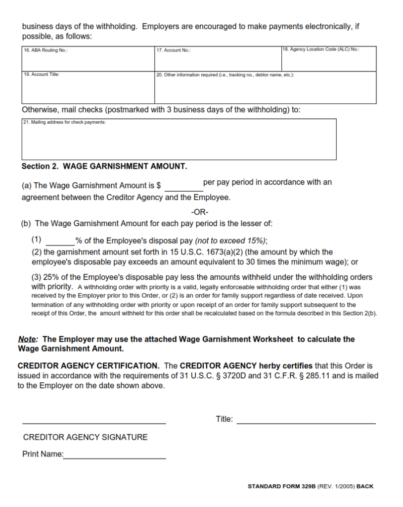 wage assignment garnishment