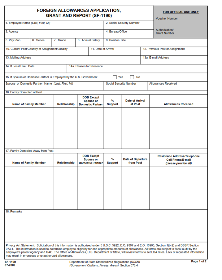 SF Forms List: Download, Print, and Fill Standard Forms Now!